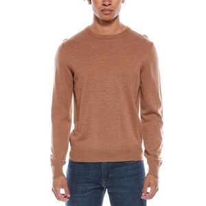Mette Mens  Merino Wool Crewneck Sweater, Brown